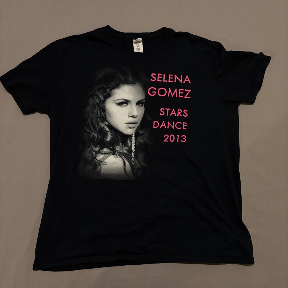 Selena Gomez Star‎ Dance 2013 Tour Shirt XL Black Y2K Style Fan Musical Casual